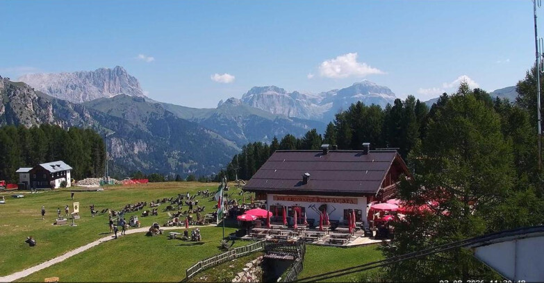 Webcam Vigo di Fassa-Pera-Ciampedìe - Vigo - verso Sassolungo e Pordoi