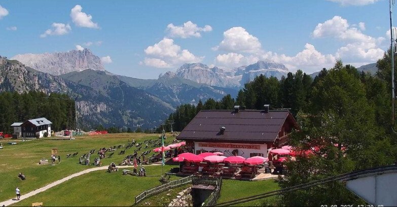 Webcam Vigo di Fassa-Pera-Ciampedìe - Vigo - verso Sassolungo e Pordoi