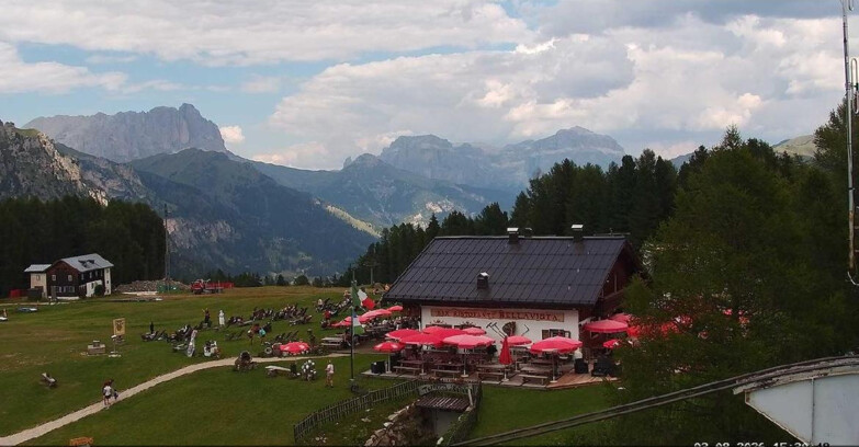 Webcam Vigo di Fassa-Pera-Ciampedìe - Vigo - verso Sassolungo e Pordoi