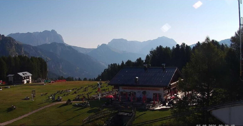Webcam Vigo di Fassa-Pera-Ciampedìe - Vigo - verso Sassolungo e Pordoi