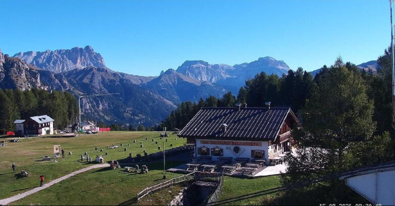 Webcam Vigo di Fassa-Pera-Ciampedìe - Vigo - verso Sassolungo e Pordoi