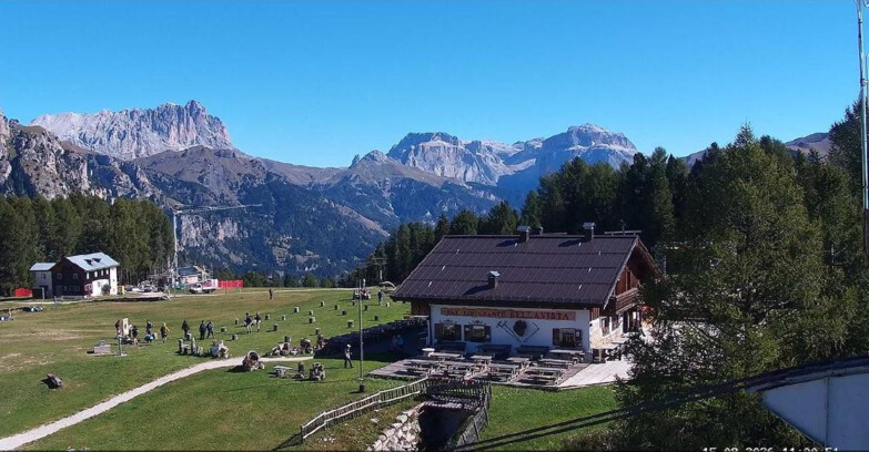 Webcam Vigo di Fassa-Pera-Ciampedìe - Vigo - verso Sassolungo e Pordoi