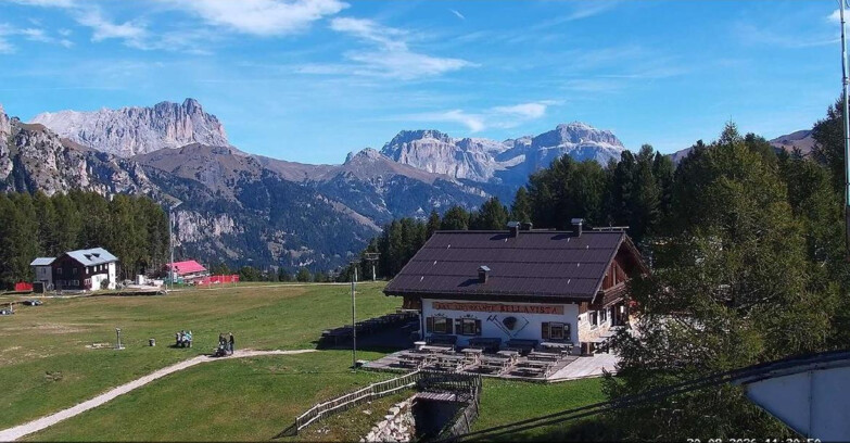 Webcam Vigo di Fassa-Pera-Ciampedìe - Vigo - verso Sassolungo e Pordoi