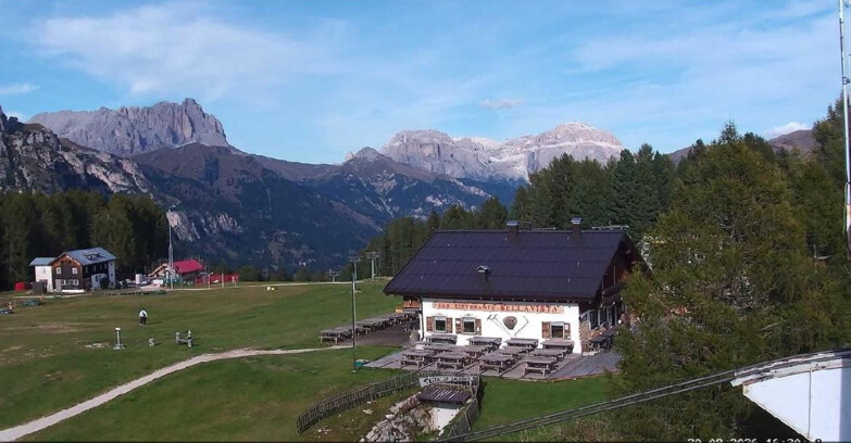 Webcam Vigo di Fassa-Pera-Ciampedìe - Vigo - verso Sassolungo e Pordoi