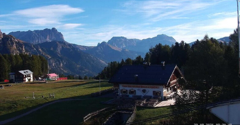 Webcam Vigo di Fassa-Pera-Ciampedìe - Vigo - verso Sassolungo e Pordoi