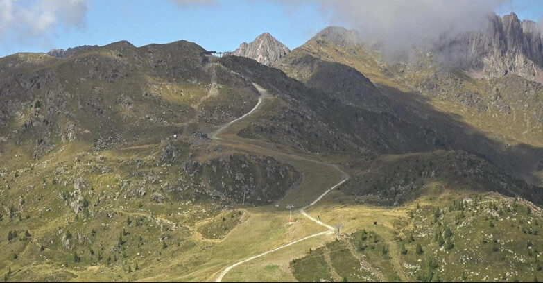 Webcam San Martino di Castrozza - Passo Rolle - Cima Tognola - Pista