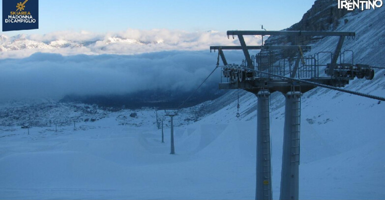Webcam Madonna di Campiglio (Skiarea Campiglio Dolomiti di Brenta - Val di Sole Val Rendena) - From Grostè 